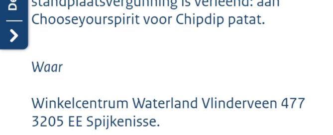 Nieuwe ondernemer met Foodtruck op winkelcentrum