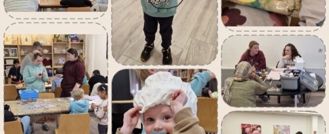 Knutselclub gezellig druk, ondanks het mooie weer