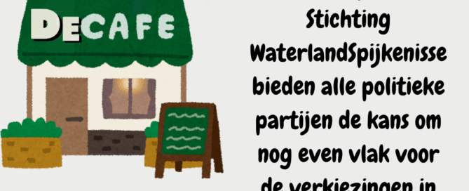 Politiek Decafé – Iedere partij dezelfde ruimte, dezelfde kansen