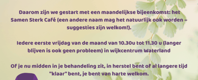 Vrijdag 6 maart: een dag vol ontmoeting in Wijkcentrum Waterland