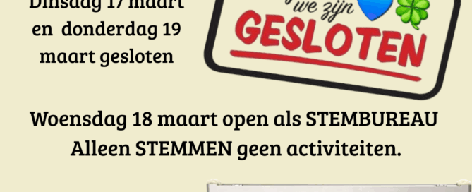 Even een kleine democratische verbouwing in het wijkcentrum!